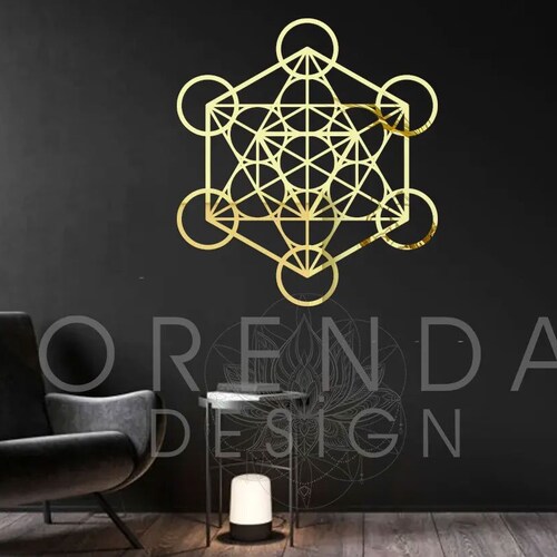 Metatron's Cube Wall Art Sacred Geometry Wall Art Etsy
