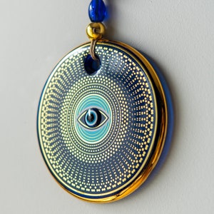 Evil Eye Wall Hanging, Mandala Nazar Boncugu, Home Protection Charm, Spiritual Decor, Good Luck Gift, Women’s Day Gift