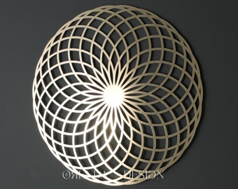 Torus Wall Decoration, Torus Wall Art Gold, Sacred Geometry Home Decoration Spiritualizm, Yoga Wall Art