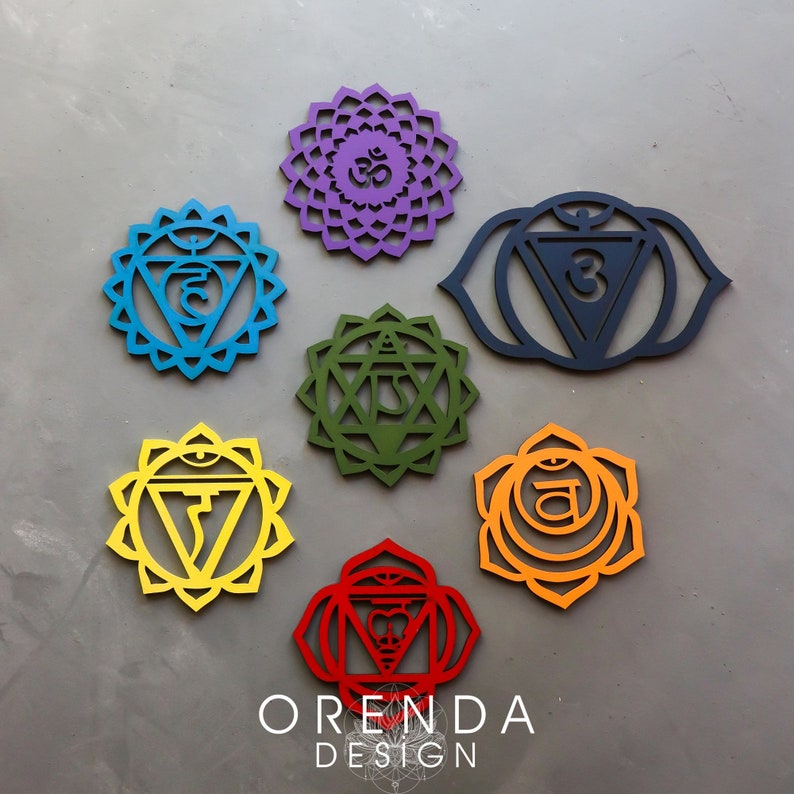 Chakra Wall Hanging Decor Chakra Wall Art Chakra Wall Decor Etsy