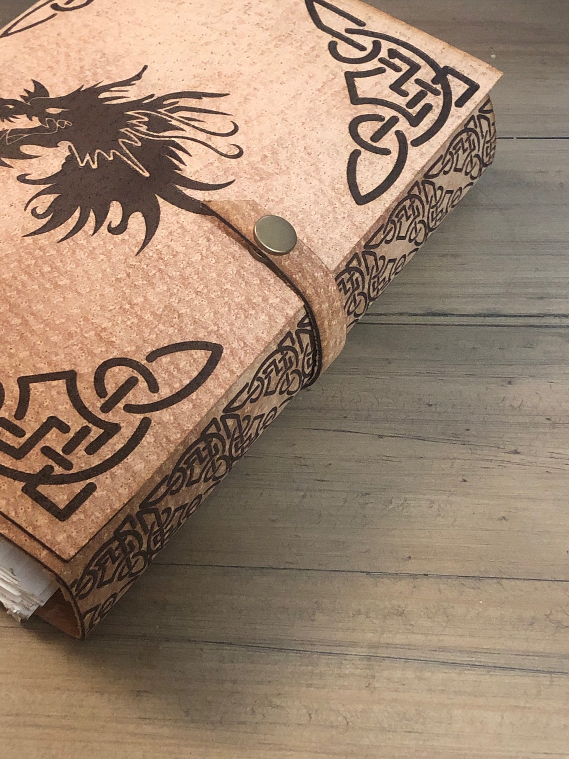 Leather bound Spell Book DnD Leather Journal Campaign Etsy