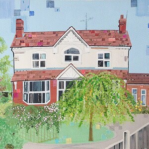 Custom House Portrait, House Portrait Painting, Cutom House Painting, Personalised House Portrait, Home Painting, Painting of your Home, image 4