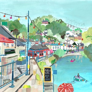 Matlock Art Print. Matlock Bath. Matlock Print. Matlock Bath Print. Matlock Derbyshire.