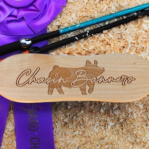 Personalized Show Pig Brush: Custom Livestock Supplies