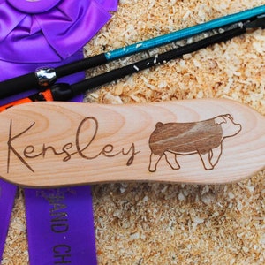 Custom Show Brush, Show Pig Brush, Personalized Livestock Supplies