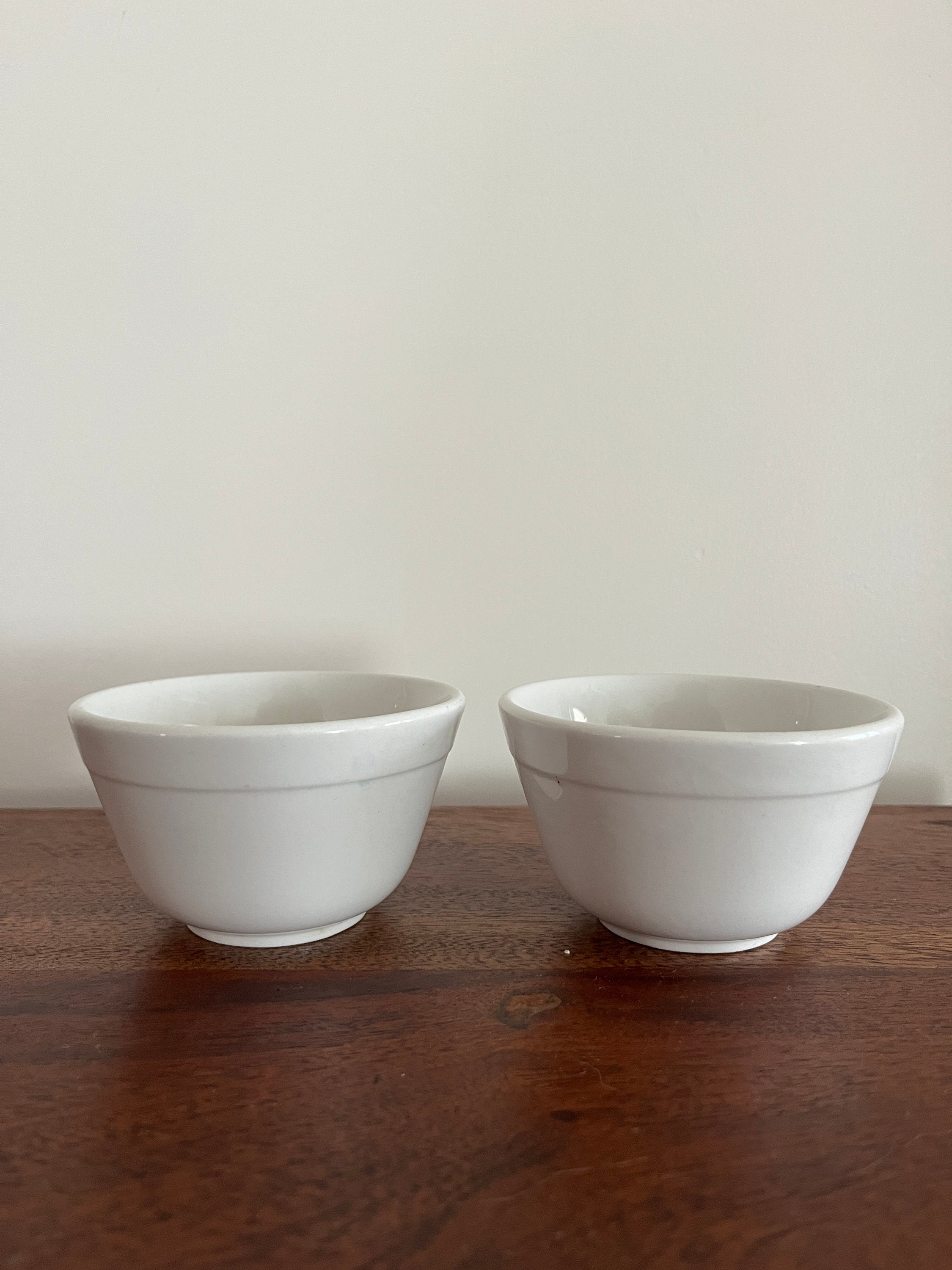 English Ironstone Bowls - Antique Ironstone Dishes - Pair of Vintage ...