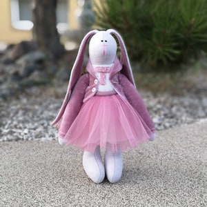 Handgemaakte Easter Bunny Doll Home Decor Textiel Doll Cadeau voor haar Baby Shower