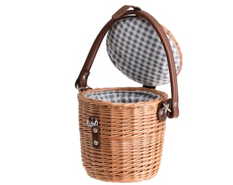 Natural Wicker Bag, Handbag, Round Wicker Bag, Women Accessories, Basket Bag, Environmentally Friendly Handbag
