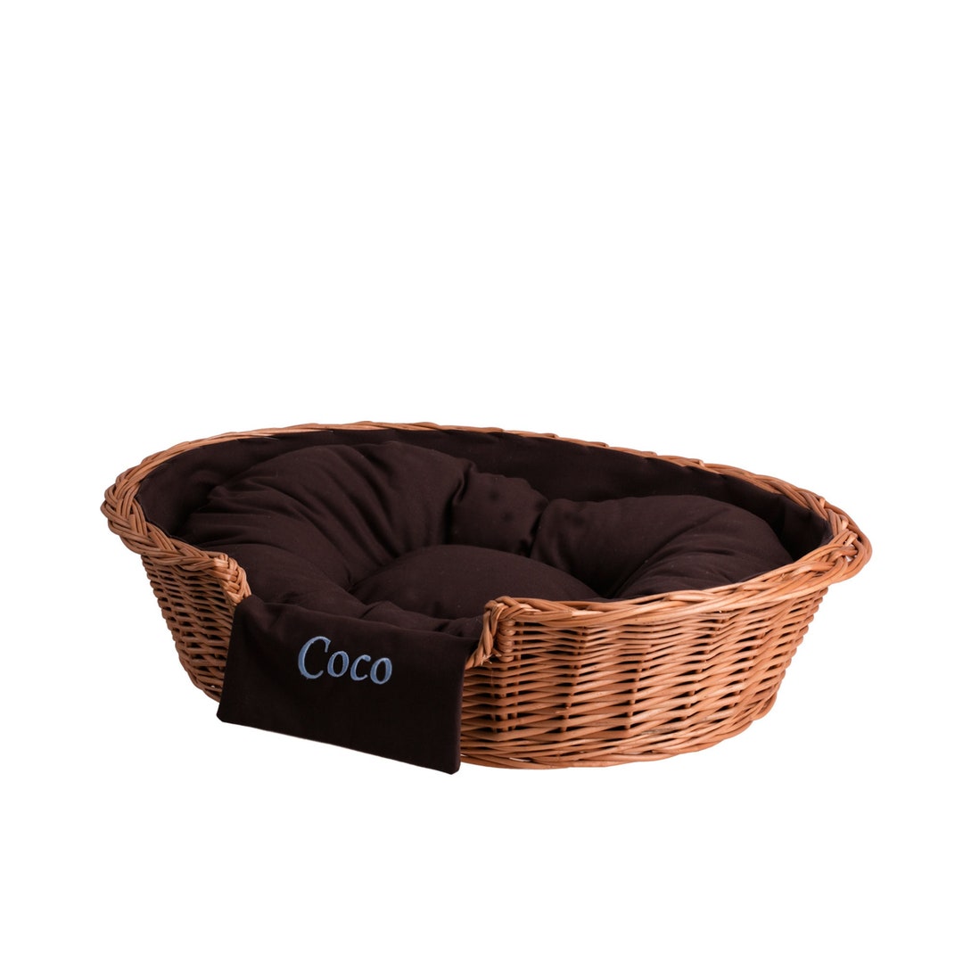 Natural Cat Bed, Comfy Pet Bed, Soft Cat Bed, Cat House, Wicker Pet Bed