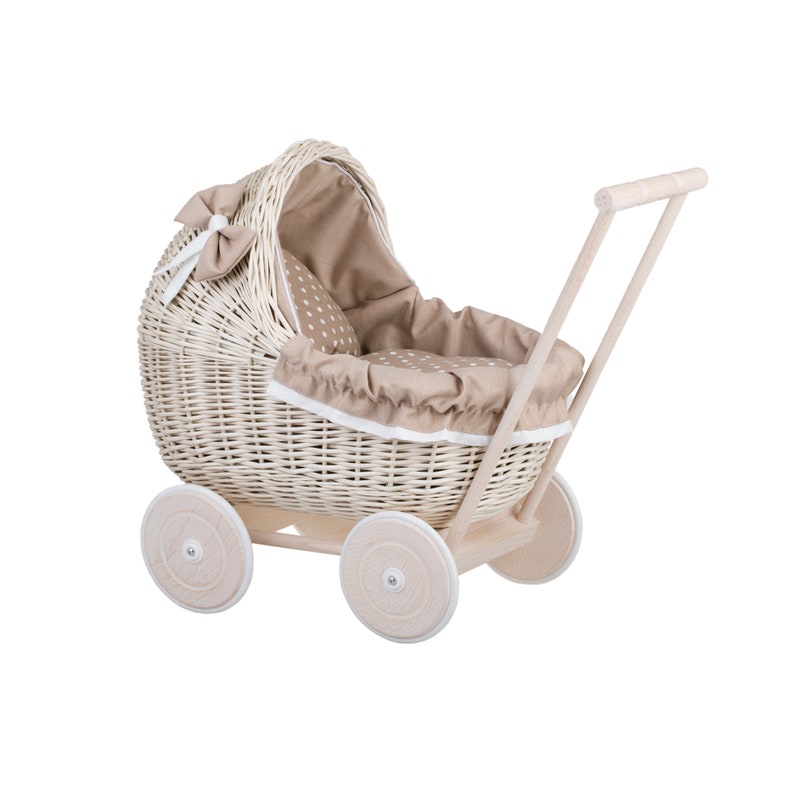 Wicker Baby Carriage Wicker Doll Stroller Wicker Doll Pram Etsy