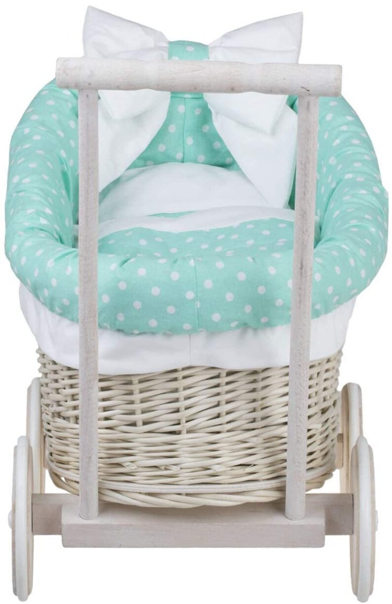 Wicker Dolls Pram With Bedding Exclusive Eco Toy for Girl Etsy UK