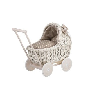 Wicker Kinderwagen, Wicker Doll Kinderwagen, Wicker Doll Kinderwagen, Natural Doll Wagen, Doll Kinderwagen, Doll Kinderwagen, Kinderwagen Beige