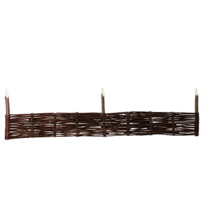 A Set of Five Wicker Fences for The Garden, Natural Fence, Decorative Wicker Fence, Garden Palisade, Home Decors, Garden Decors image 5