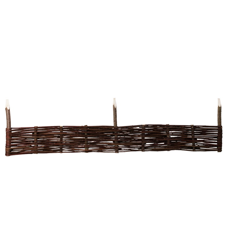 A Set of Five Wicker Fences for The Garden, Natural Fence, Decorative Wicker Fence, Garden Palisade, Home Decors, Garden Decors image 5