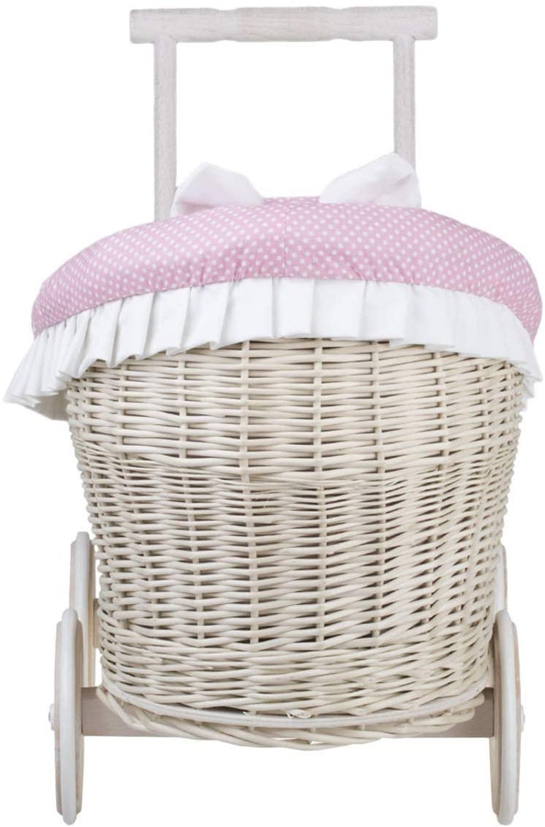 Wicker Dolls Pram With Bedding Exclusive Eco Toy for Girl Etsy UK