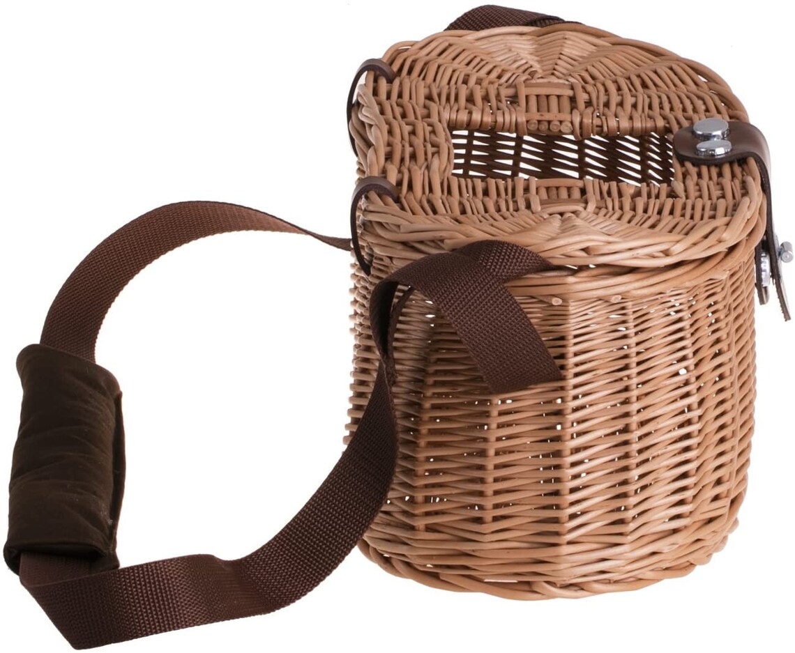 Fish Basket Woven Wicker Fishing Basket Fish Basket With Etsy