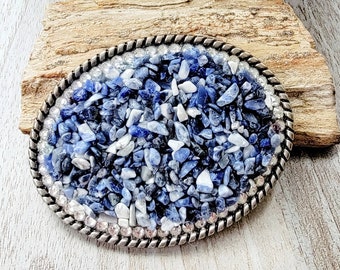 Hebilla de cinturón de piedras preciosas / Hebilla única / Hebilla de piedras preciosas / Hebilla de ropa occidental / Moda vaquera / Hebilla de cinturón personalizada / Cinturón de piedra amarilla