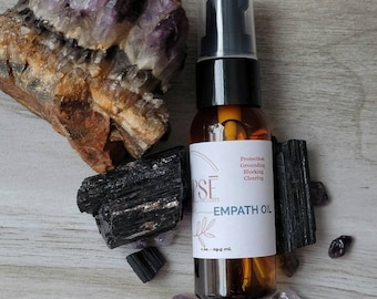 Aceite empático Protección empática Cuidado empático Aceite empático Aceite ritual Aceite de unción Aceite de protección Aceite de bloqueo Aceite de bruja Trabajo de hechizos Alter Oil