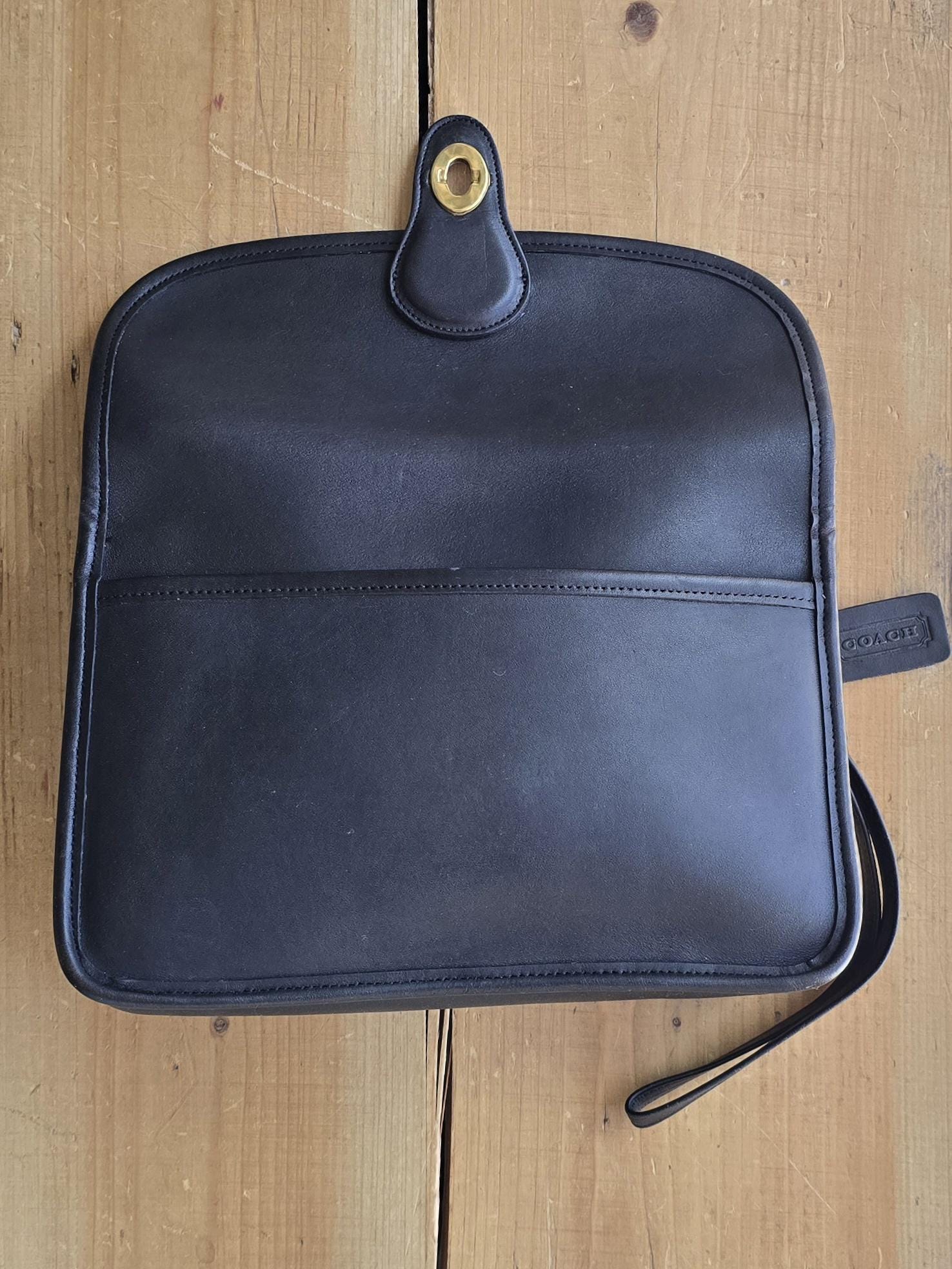バッグ COACH Leather Turnlock Clutch Vintage Vintage Coach Turnlock Clutch - Coach Vintage Bag - Vintage Coach
