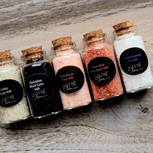 Salt Sampler - Witch Salt Set - Magickal Salt Set - Cleansing Spellwork - Alter Salt - Salt Magick - Ritual Salt Set - Spellwork Salt - Salt