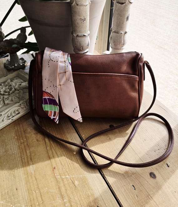 Vintage Coach Slim Zip Crossbody Bag - Vintage Coach Bag - Boho Crossbody- Coach Vintage Bag - Vintage Bag - Lightweight Coach Crossbody Bag