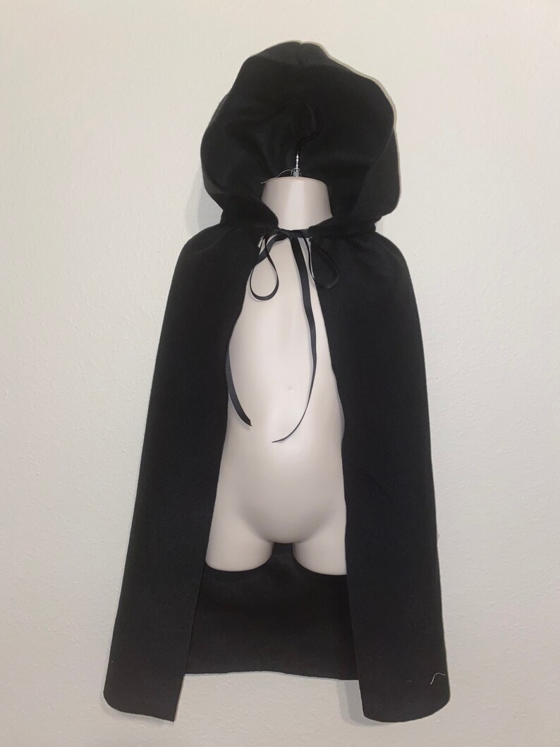 VICASKY Schwarzer Umhang Mit Kapuze - Mittelalter Kostüm Für Halloween & Karneval