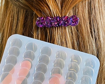 Hair clips mold 5.5X1.3cm.  Mold for epoxi and uv resin