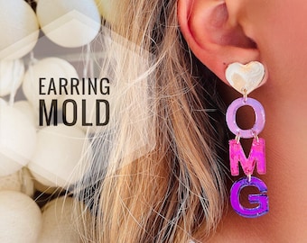 Oh mon Dieu quelles boucles d’oreilles. Moules en silicone du fabricant.