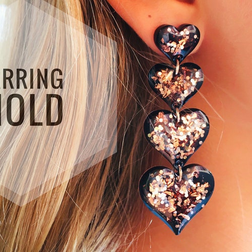 Epoxy Resin Earring Silicone Mold. Circle and Hexagon Shape. Etsy