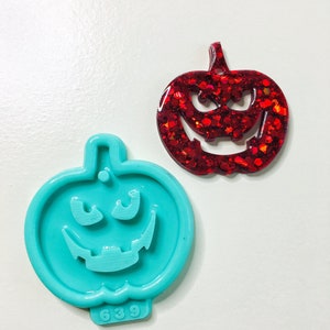 Halloween silicone mold for epoxy. Super glossy resin mold. DIY form for a Halloween pumpkin Jack. Jewelry diy mold a Halloween.