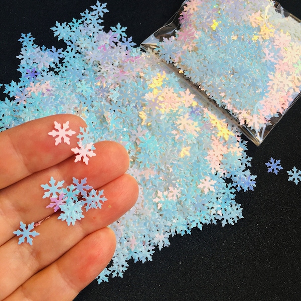 Glitter snowflakes opal 7 g /0,25 oz