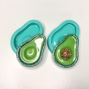 Silicone mold avocado for epoxy. Mold resin art. Super glossy resin mold. DIY form for a avacado. Jewelry diy mold for resin..