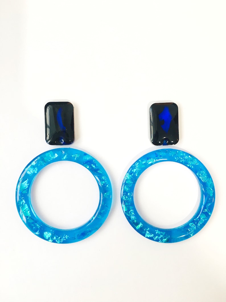 Mold earrings circles Mold ring for epoxy and UV resin Jewelry earrings from round Silicone mold earrings ring Rubber mould ring.