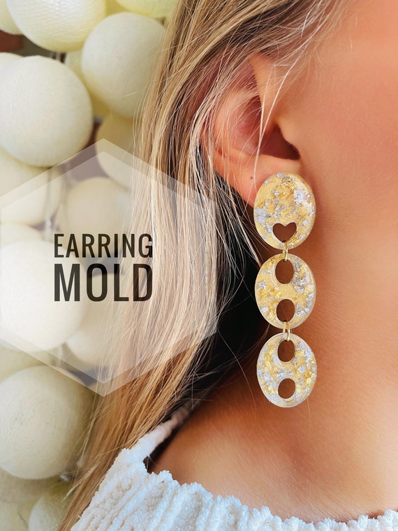 Epoxy Jewelry Mold Earrings, Earring Mold Epoxy Resin