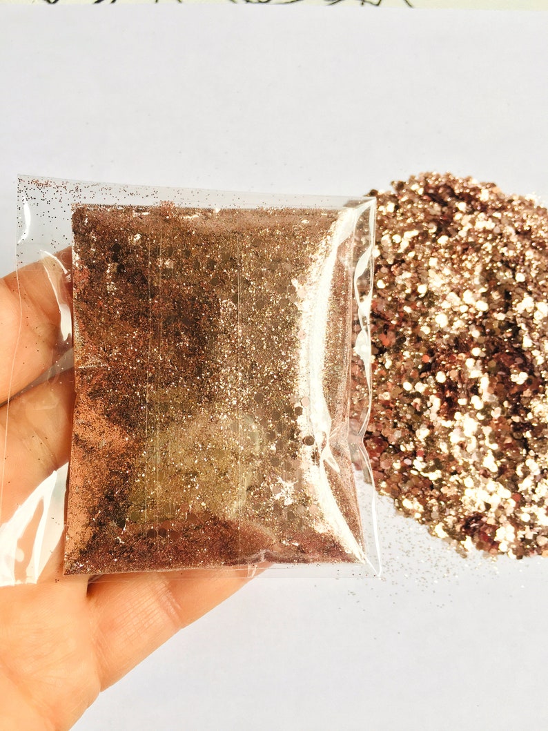 Glitter rose gold Hexagon Eco-friendly 20 g 0,7 oz