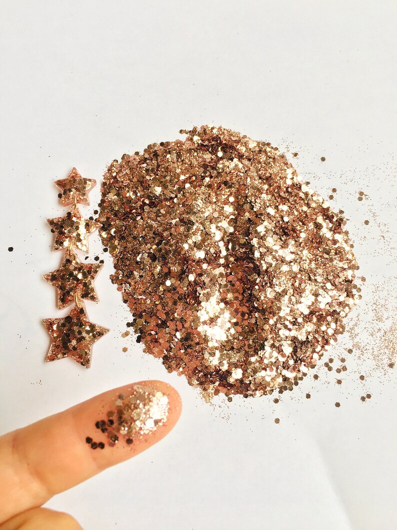 Glitter rose gold Hexagon Eco-friendly 20 g 0,7 oz