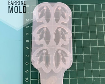 Leaf Earring Silicone Mold: Epoxy Resin Jewelry