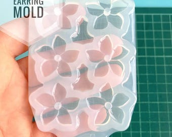 25 мм • Flower Silicone Mold: Epoxy Resin Earrings, Jewelry Making