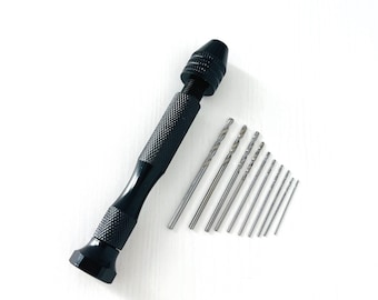 Quality Mini Hand Drill with 10 different drill bits