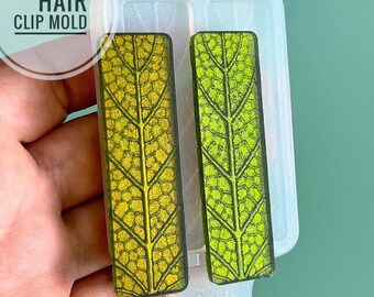 Hair clips6.1X1.7cm.  Mold for epoxi and uv resin