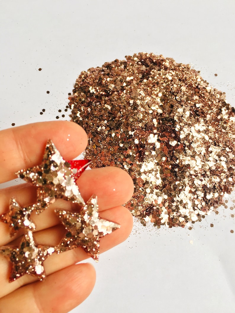 Glitter rose gold Hexagon Eco-friendly 20 g 0,7 oz