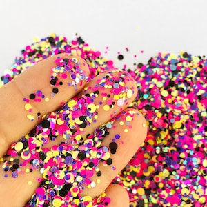 Glitter heldere ronde mix 20 g/0,7 oz