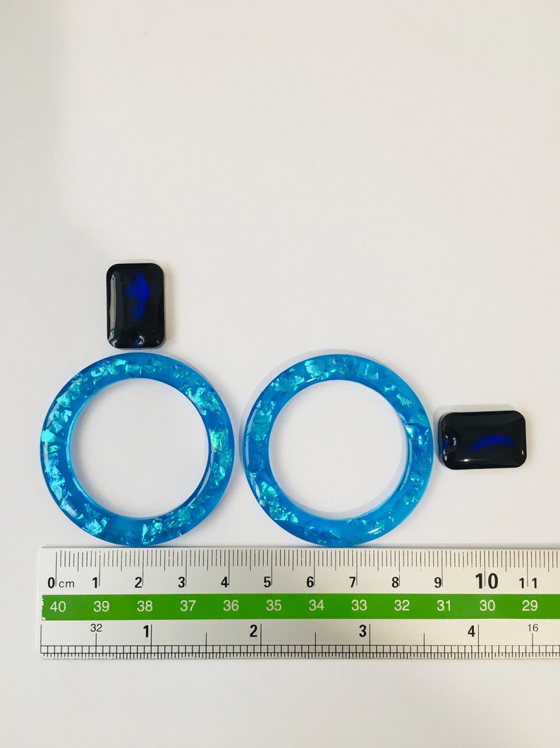 Mold earrings circles Mold ring for epoxy and UV resin Jewelry earrings from round Silicone mold earrings ring Rubber mould ring.