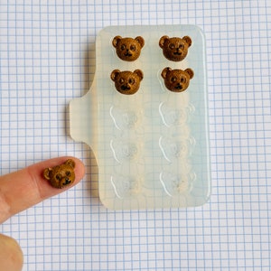 Bears. Silicone mold for working with epoxy or UV resin.