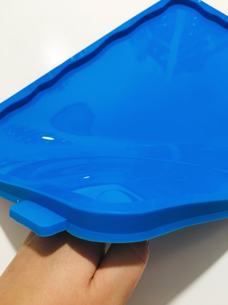 Mold tray is large Serving table mold for epoxy resin Geode Mold Fluid art Glossy mold for resinart 350x250mm Agate cut coaster