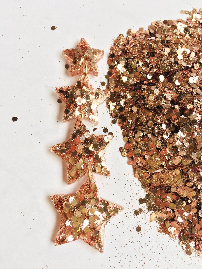 Glitter rose gold Hexagon Eco-friendly 20 g 0,7 oz