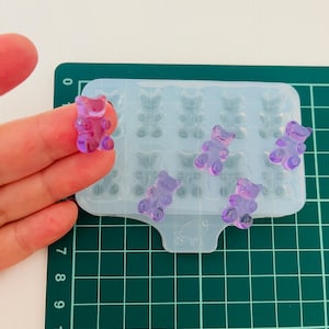 Gummy bears. Silicone mold for working with epoxy or UV resin.