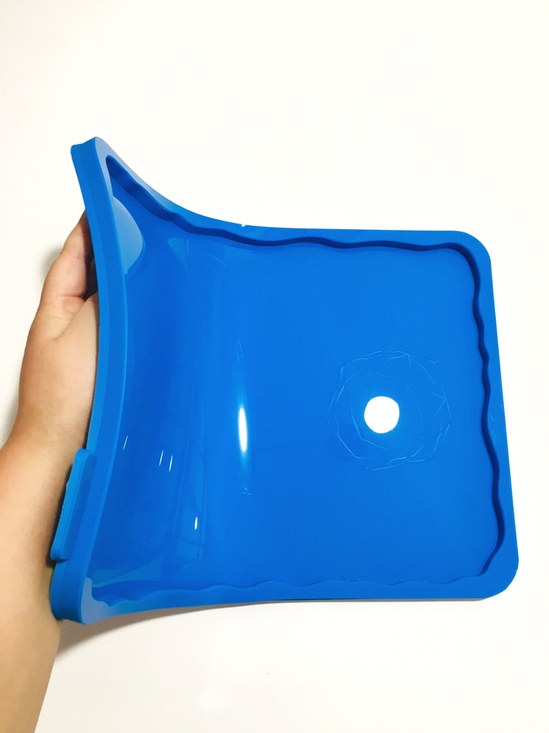 Mold tray is large Serving table mold for epoxy resin Geode Mold Fluid art Glossy mold for resinart 350x250mm Agate cut coaster