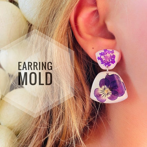 Earrings Snakes Mold. Silicone Mold for Epoxy and UV Resin. Etsy