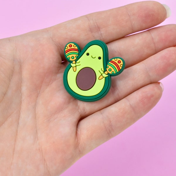 Avocado Shoe Charms, Cute Clog Charm, Food Shoe Charm